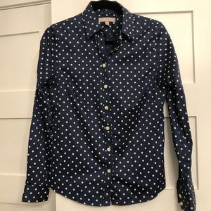 Banana Republic Polka Dot Button-down Dress Shirt (6P)